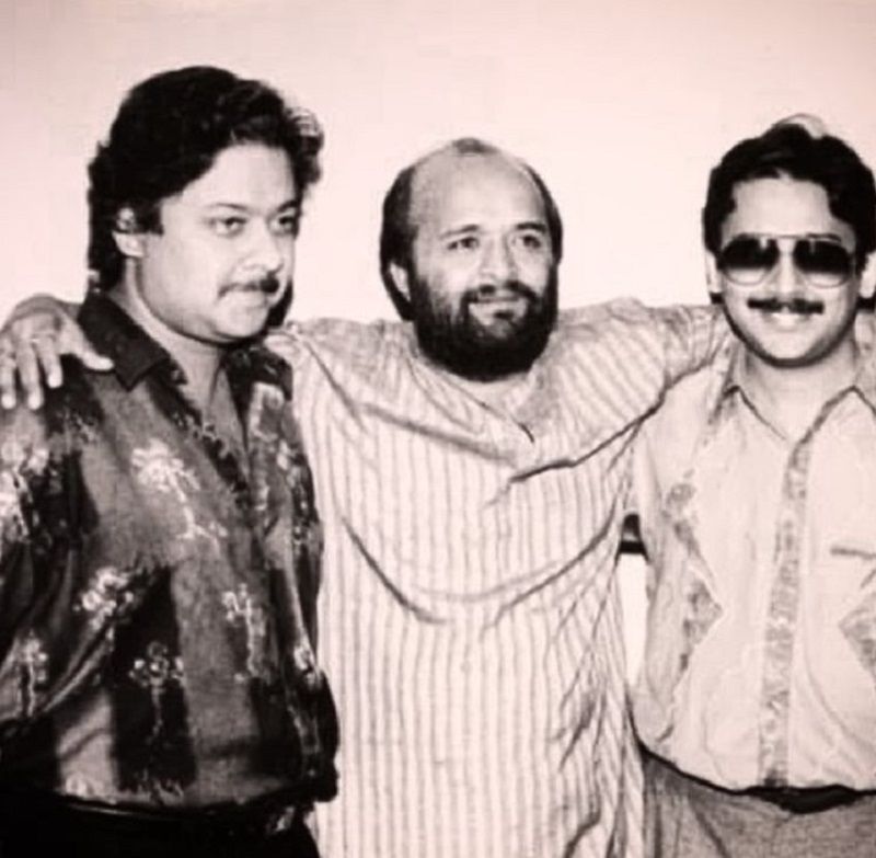 An old picture of Anand Chitragupth and Milind Chitragupth with Sameer