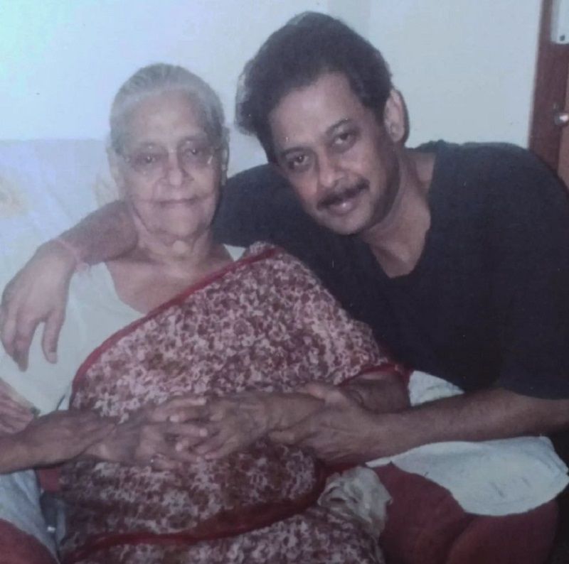 Anand Chitragupth with his mother