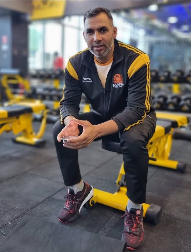 Anup Kumar clicked in the gym