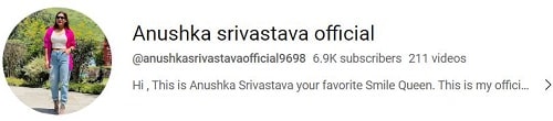 Anushka Srivastava's YouTube channel