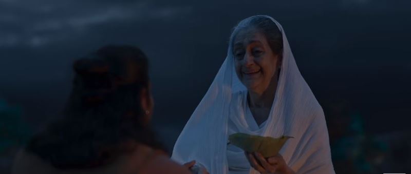 Asha Sharma as Shabari in a still from the 2023 film 'Adipurush'