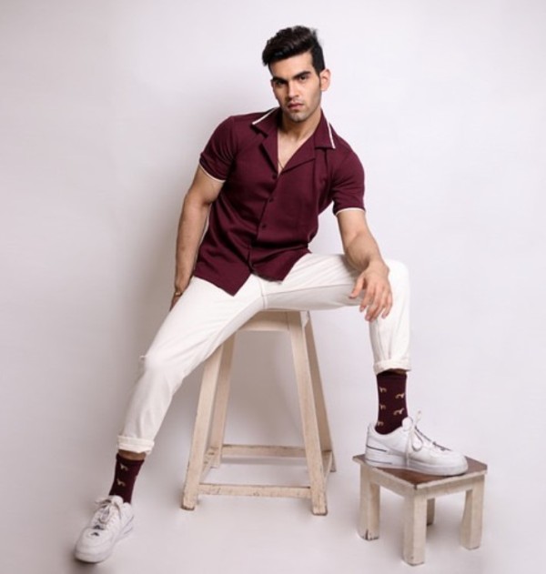 Aviral Gupta during a modelling shoot