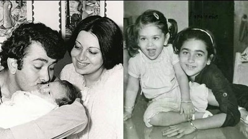 Randhir KapoorRandhir and Babita with their daughters