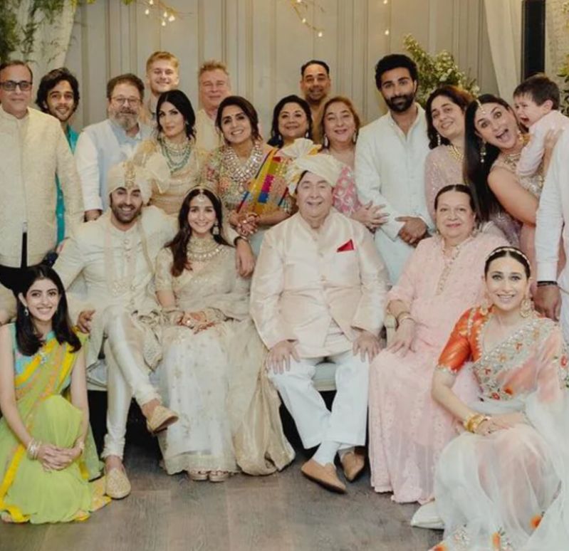 Babita Kapoor with family