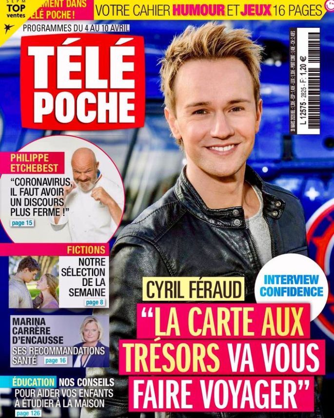 Cyril Féraud on the covers of Tele Poche