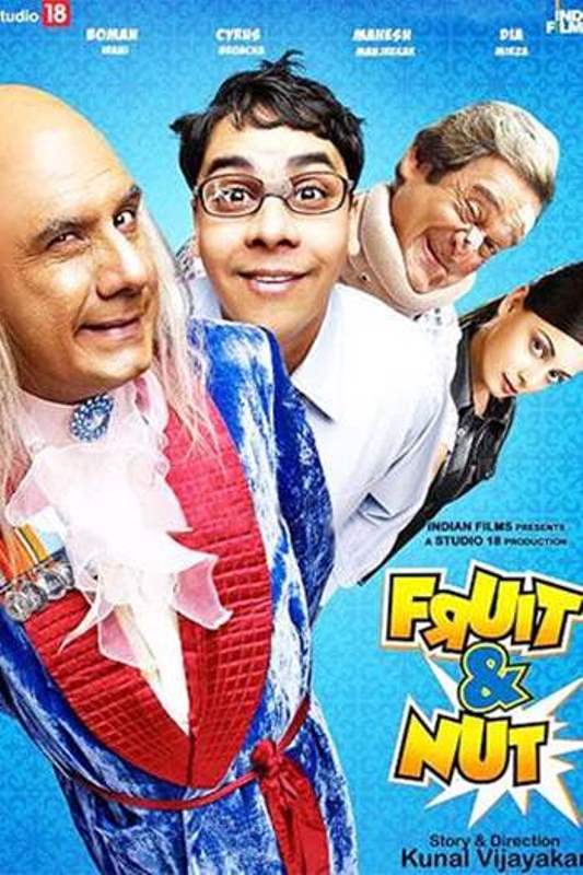 Cyrus Broacha on the poster of the 2009 Bollywood film 'Fruit and Nut'