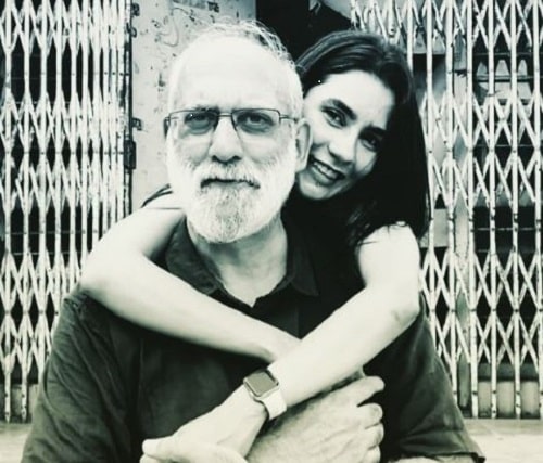 Geetika Vidya Ohlyan with her father
