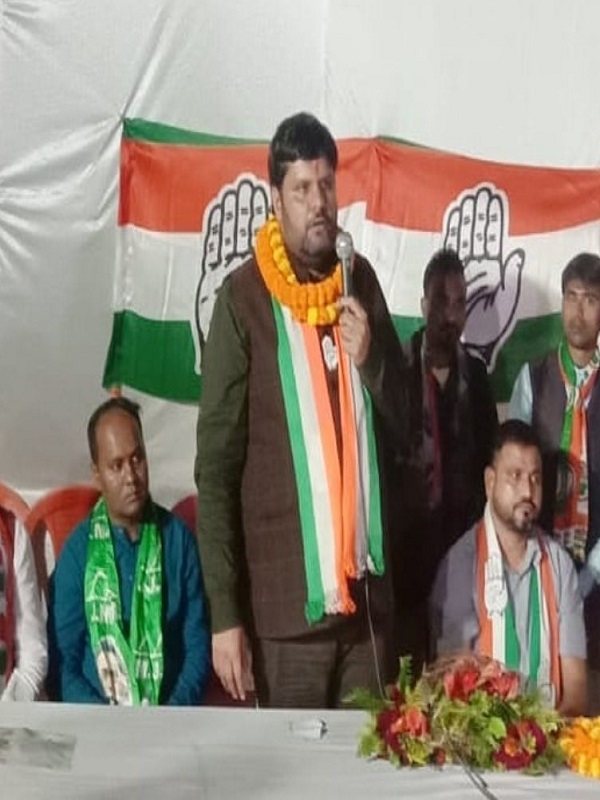 Gourav Vallabh campaigning during the 2019 General Elections