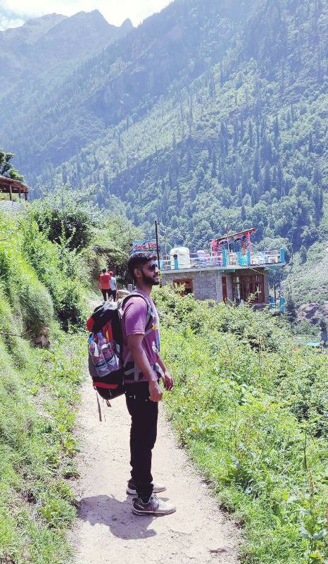 IPS Manish Kumar during a trek