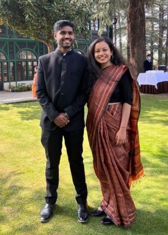 IPS Manish Kumar with his wife, IAS Ria Dabi