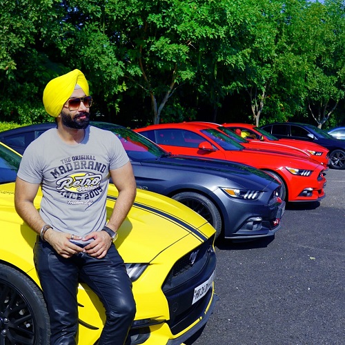 Kirandeep Rayat with his cars