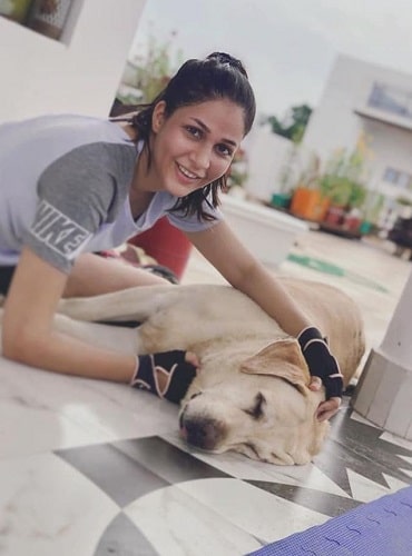 Lavanya Tripathi and her pet dog