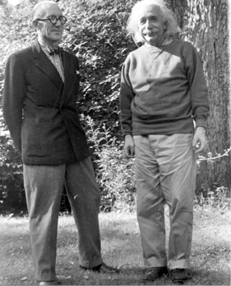 Le Corbusier with Albert Einstein