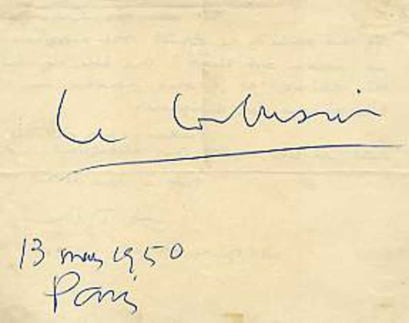 Le Corbusier Signatures