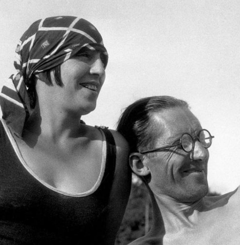 Le Corbusier with his wife
