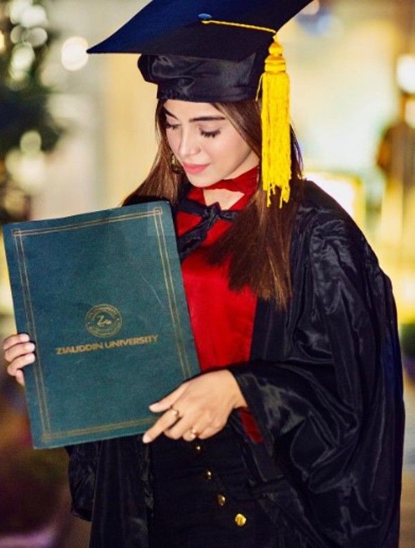 Madiha Khan on the day when she recieved her medical degree