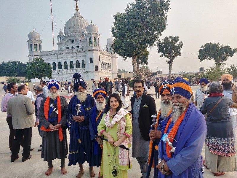 Maha Siddiqui reporting from Kartarpur Sahib Corridor