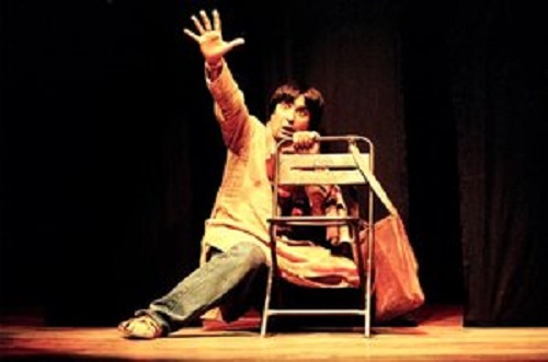 Mangal Dhillon in a theatre play
