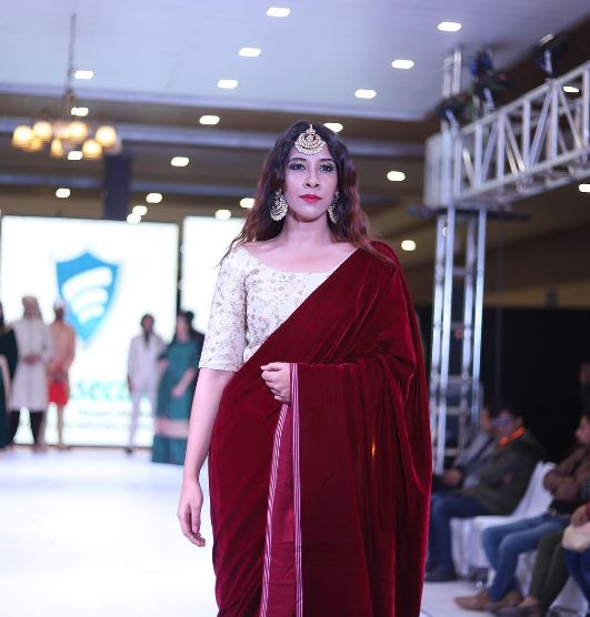 Nayera Ahuja walking the ramp at Hindustan Kids Fashion Week Season 2