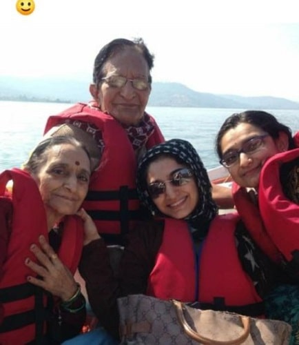 Neha Mehta with her family