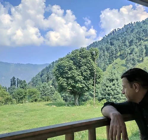 Nissar Khan during his vacation