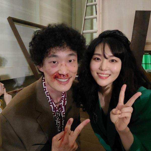 Park Soo Ryun during the shoot of Snowdrop