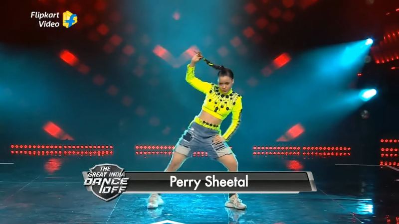 Pery Sheetal performing on the show The Great India Dance Off in 2020