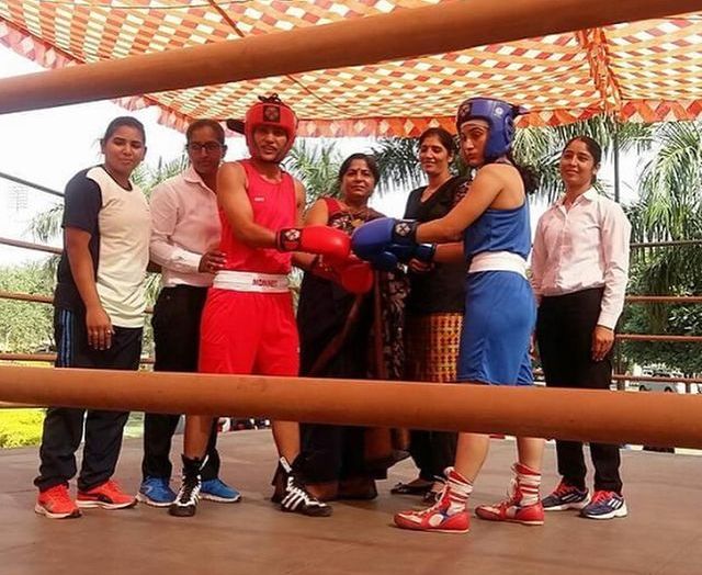 Piyu Sharma at the Women's State Boxing Championship Tournament 2022