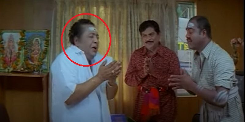 Poojappura Ravi in the film 'Achaneyanenikkishttam'