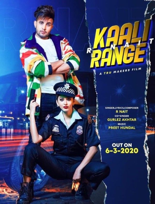 Poster of the song Kaali Range, featuring Eshanya Maheshwari