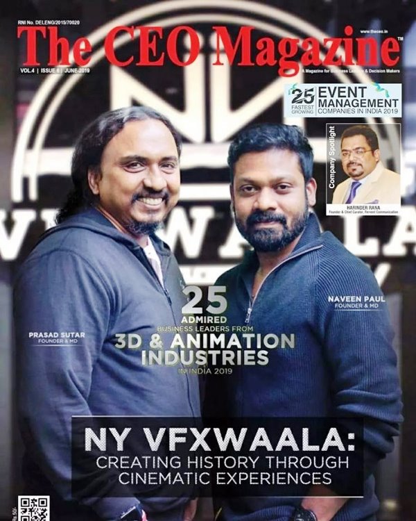 Prasad Sutar and Naveen Paul on the cover of The CEO Magazine in 2019