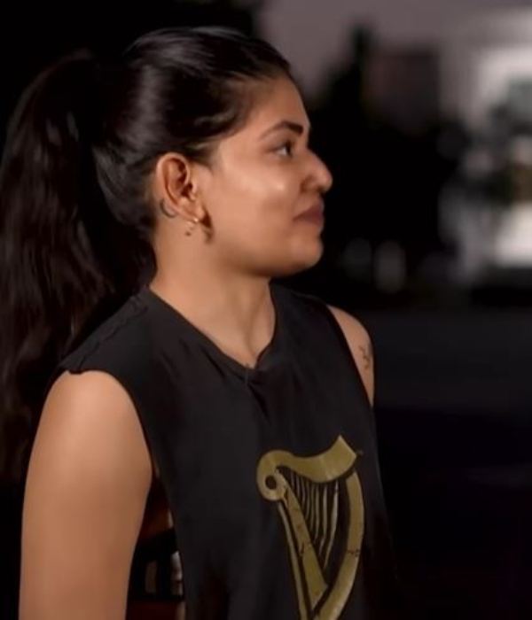 Priyanka Gupta's tattoo behind her right ear