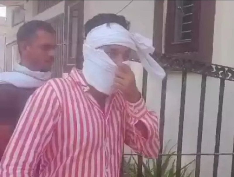 Priyansh Vishwakarma after being arrested by the police