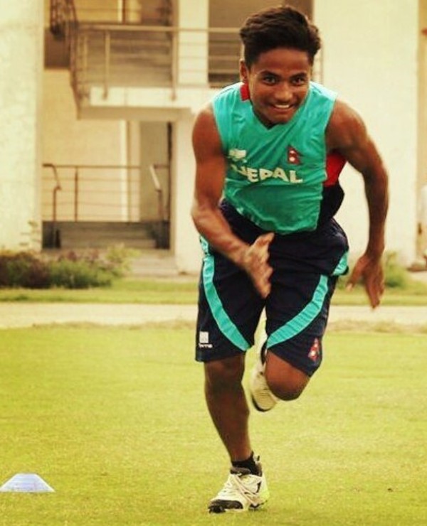 Rohit Paudel during his early training days