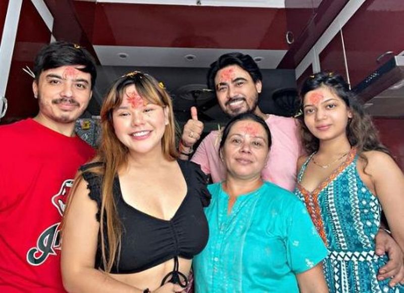 Rowhi Rai with her family