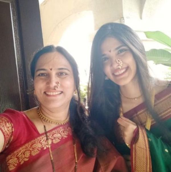 Sayli Patil with her mother