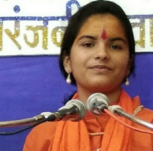 Shivranjani Tiwari in a katha