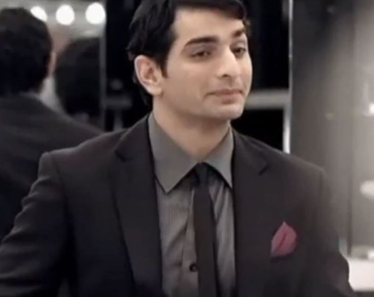 Siddhant Karnick in a television commercial for the brand 'Raymond'