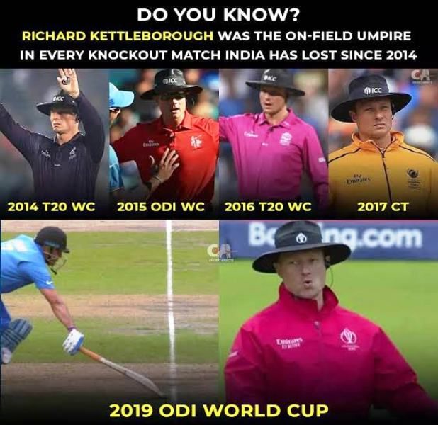Stats when Kettleborough was the umpire in Indian matches