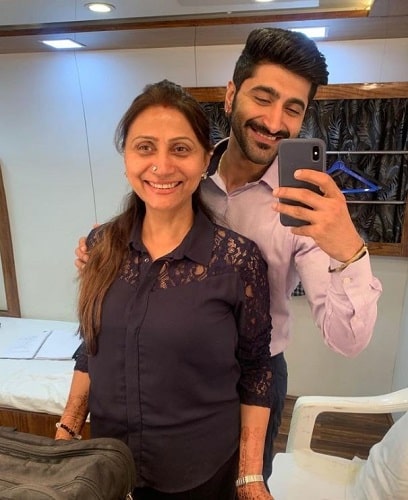 Suhail Nayyar with his mother