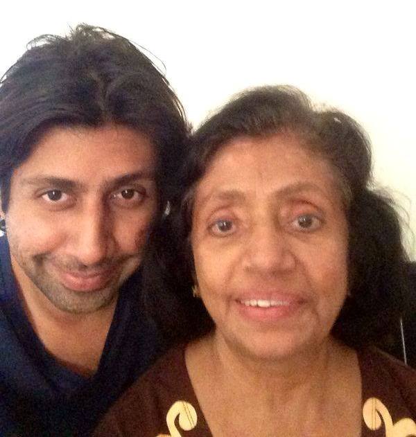 Tanveer Bookwala with his mother, Razia Bookwala