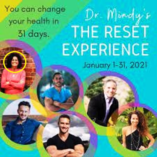The Reset Academy session ad featuring Dr Mendy Pelz and the team