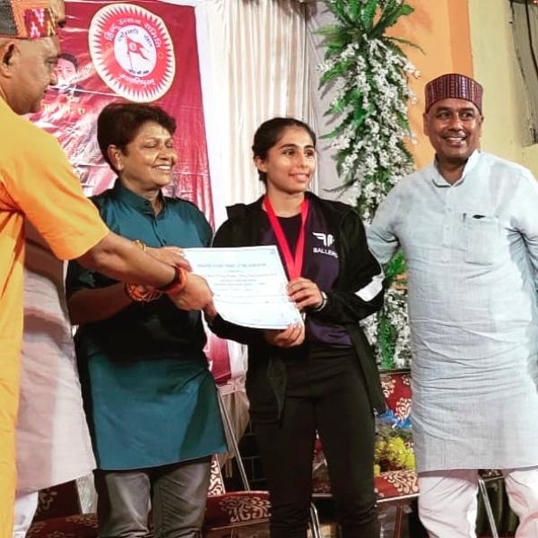 Twinkle Chourasia at District Bench Press Powerlifting Championship, Jabalpur (2019)