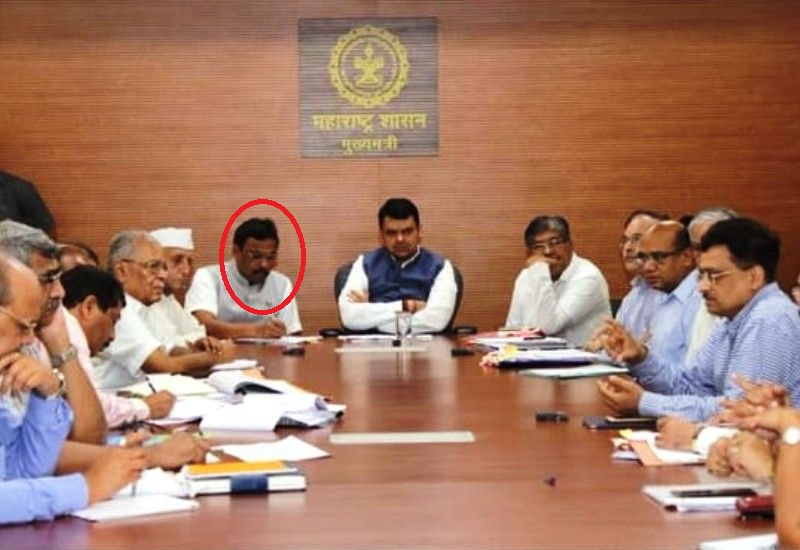 Vinod Tawde during a cabinet meeting