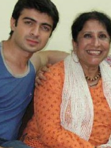 Vivek Mashru and his mother