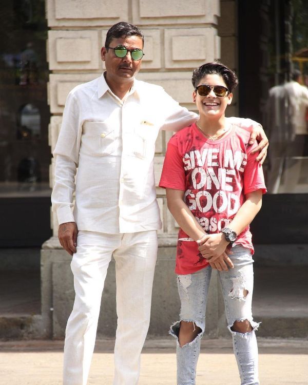 Yogesh Sharma with his father, Vipin Sharma
