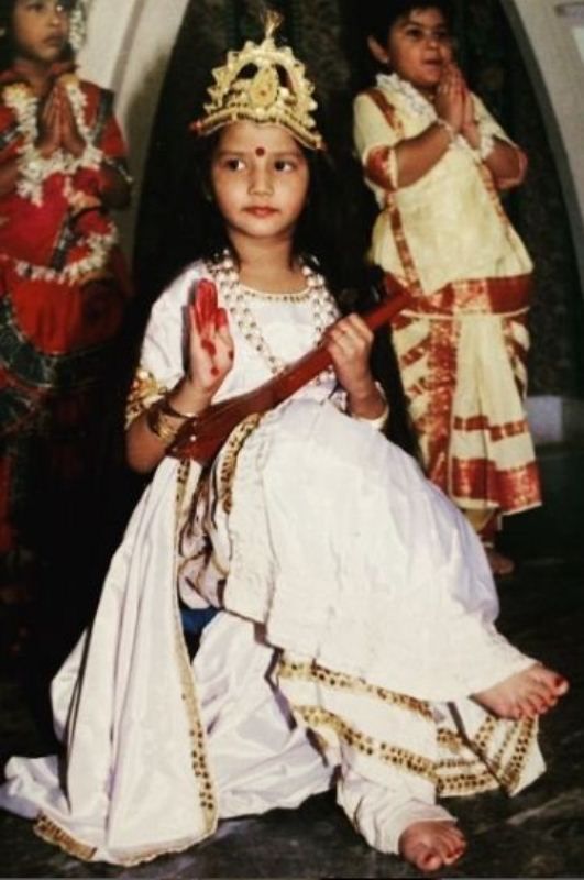 A childhood image of Samridhi Shukla