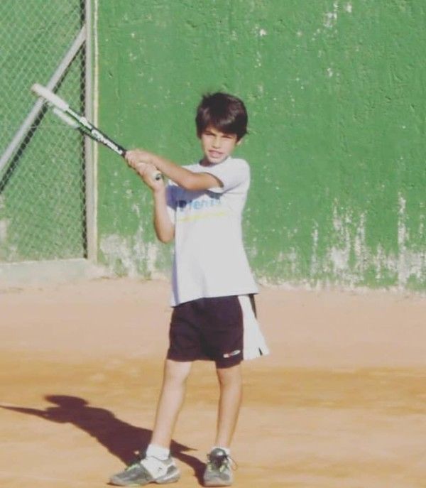 A childhood photo of Carlos Alcaraz