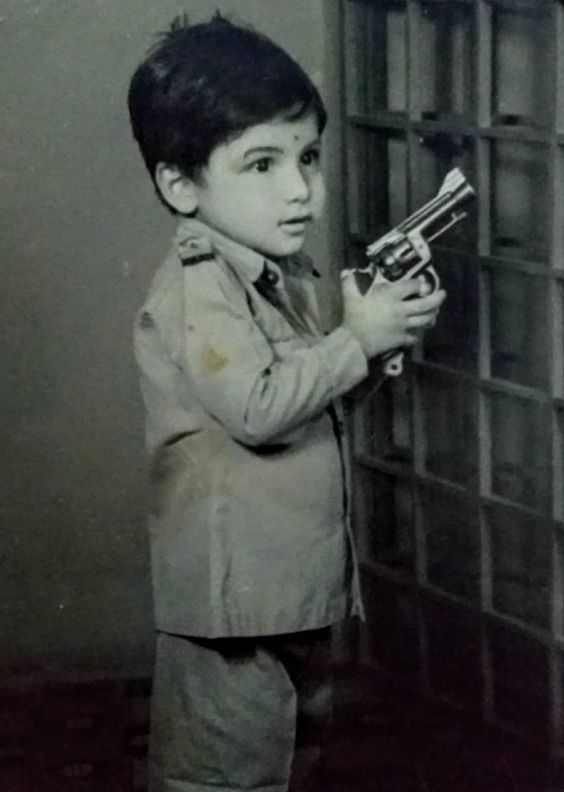 A childhood photo of Yasser Usman