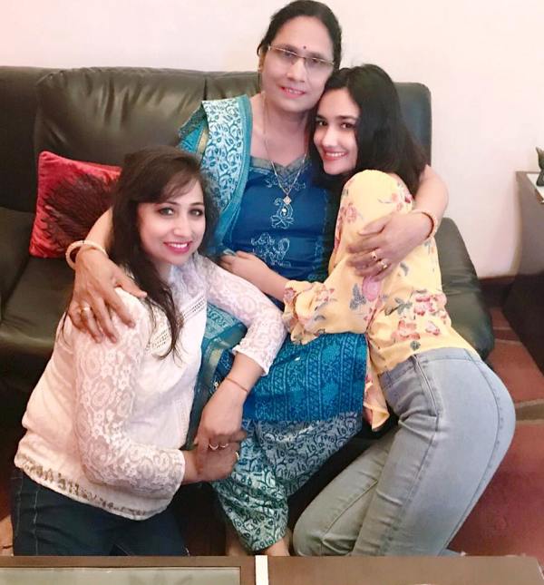 A photo of Akanksha with her mother and maternal grandmother